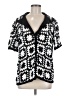 Torn by Ronny Kobo Black Short Sleeve Blouse Size M - photo 1