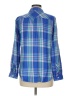 Rails 100% Rayon Plaid Blue Long Sleeve Button-Down Shirt Size M - photo 2