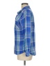 Rails 100% Rayon Plaid Blue Long Sleeve Button-Down Shirt Size M - photo 5