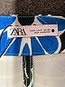 Zara Print Blue Casual Pants Size S - photo 4