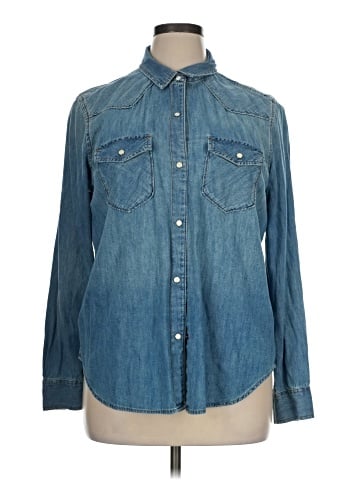 Gap Long Sleeve Button-Down Shirt (view 1)