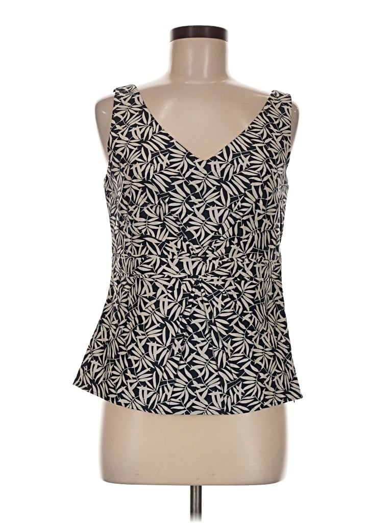 Ann Taylor Sleeveless Top Black Sweetheart Neckline Tops