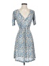 MNG 100% Polyester Paisley Blue Casual Dress Size 4 - photo 1