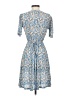 MNG 100% Polyester Paisley Blue Casual Dress Size 4 - photo 2