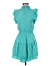 Steve Madden 100% Polyester Solid Teal Casual Dress Size S - photo 1