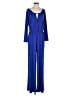 Just Fab Solid Blue Jumpsuit Size M - photo 1