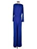 Just Fab Solid Blue Jumpsuit Size M - photo 2