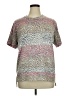 Oddi Animal Print Gray Short Sleeve Top Size XL (estimated) - photo 1