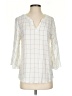 Van Heusen 100% Rayon Ivory 3/4 Sleeve Blouse Size XS - photo 1