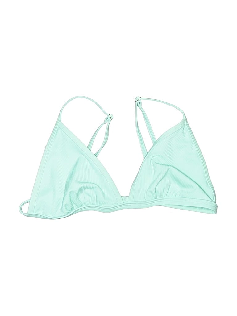 Pre-owned Xhilaration Swimsuit Top Green Swimwear