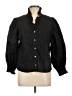 Harshman 100% Cotton Black 3/4 Sleeve Button-Down Shirt Size L - photo 1