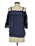 A. Byer Blue 3/4 Sleeve Blouse Size S - photo 2