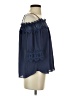 A. Byer Blue 3/4 Sleeve Blouse Size S - photo 4