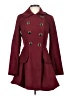 XOXO 100% Polyester Burgundy Coat Size XS - photo 1