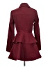 XOXO 100% Polyester Burgundy Coat Size XS - photo 2