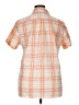 Lands' End Plaid Orange Short Sleeve Blouse Size 16 (tall) - photo 2