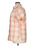 Lands' End Plaid Orange Short Sleeve Blouse Size 16 (tall) - photo 5