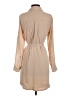 Express 100% Polyester Solid Tan Casual Dress Size XS - photo 2
