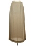 Ann Taylor 100% Polyester Solid Tan Casual Skirt Size 6 - photo 1