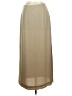 Ann Taylor 100% Polyester Solid Tan Casual Skirt Size 6 - photo 2