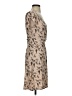 Leifnotes 100% Viscose Print Tan Cocktail Dress Size XS - photo 4