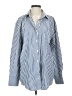 Siliteelon Stripes Blue Long Sleeve Button-Down Shirt Size XS - photo 1