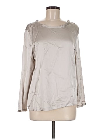 Basler Long Sleeve Silk Top (view 1)