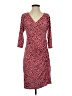 Tessuto Polka Dots Red Burgundy Casual Dress Size S (estimated) - photo 1