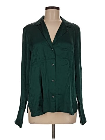 Banana Republic Long Sleeve Silk Top (view 1)