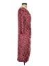 Tessuto Polka Dots Red Burgundy Casual Dress Size S (estimated) - photo 4