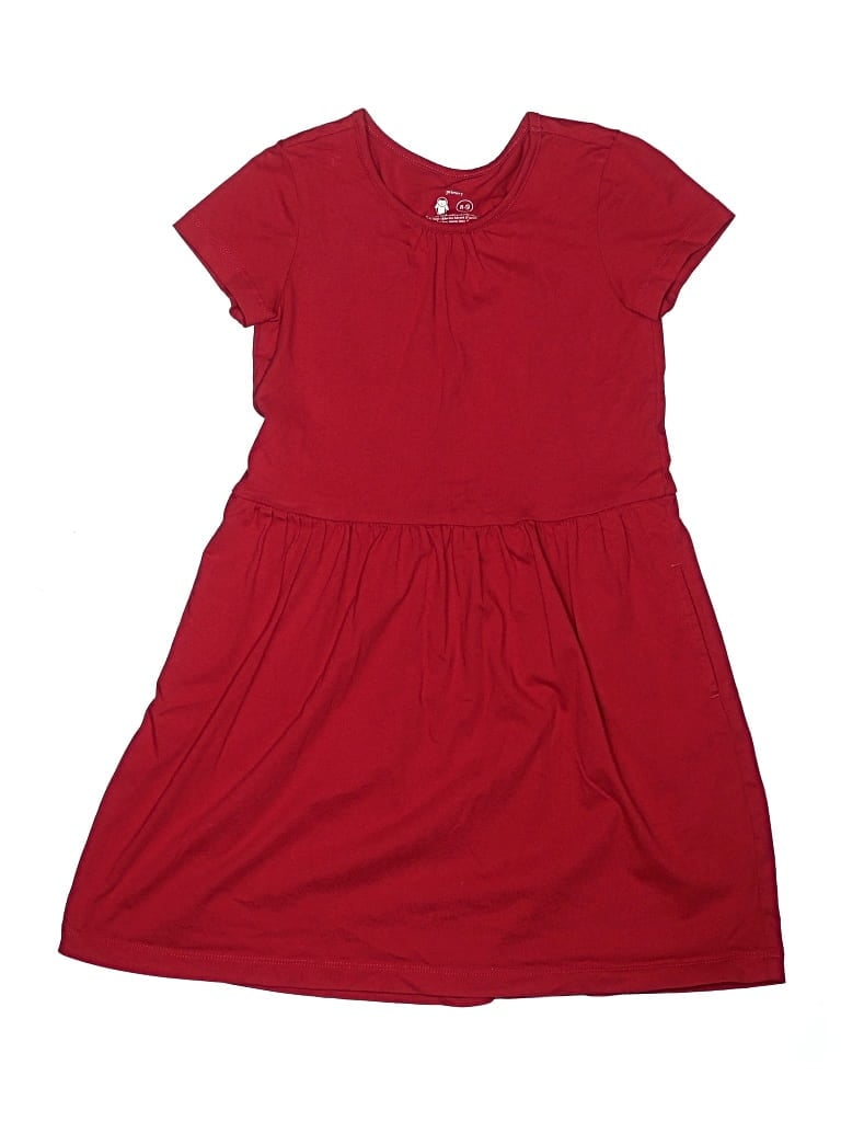 Pre-owned Primary Clothing Kids' Dress In Red