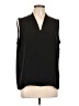 T Tahari 100% Polyester Black Sleeveless Blouse Size L - photo 1