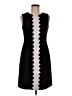Taylor Chevron-herringbone Black Cocktail Dress Size 8 - photo 1