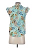 Democracy 100% Rayon Blue Short Sleeve Blouse Size S - photo 2