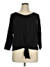 Zac & Rachel Black 3/4 Sleeve Top Size XL - photo 1