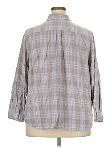 North Style 3/4 Sleeve Button-Down Shirt (view 2)