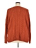 Natural Reflections 100% Acrylic Chevron-herringbone Orange Pullover Sweater Size XXL - photo 2