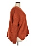 Natural Reflections 100% Acrylic Chevron-herringbone Orange Pullover Sweater Size XXL - photo 4