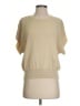 Dreamers Tan Short Sleeve Blouse Size S - photo 1