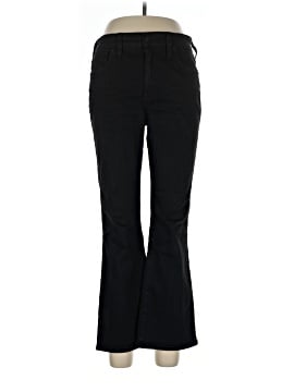 Madewell Kick Out Crop Jeans in Black Rinse Wash (view 1)