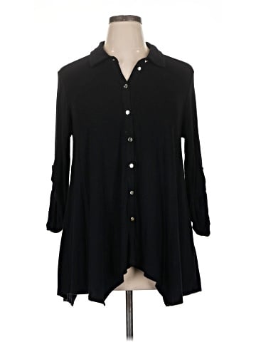 Dex 3/4 Sleeve Button-Down Shirt (view 1)