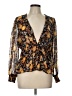 Old Navy 100% Polyester Gold Long Sleeve Blouse Size L - photo 1
