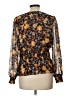 Old Navy 100% Polyester Gold Long Sleeve Blouse Size L - photo 2