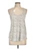 Caslon 100% Linen Silver Sleeveless Top Size L - photo 1