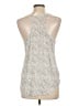 Caslon 100% Linen Silver Sleeveless Top Size L - photo 2