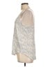 Caslon 100% Linen Silver Sleeveless Top Size L - photo 5