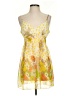 She's Cool 100% Polyester Print Yellow Cocktail Dress Size S - photo 1