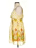 She's Cool 100% Polyester Print Yellow Cocktail Dress Size S - photo 5