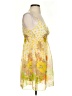 She's Cool 100% Polyester Print Yellow Cocktail Dress Size S - photo 4