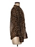 Ann Taylor 100% Polyester Animal Print Brown Long Sleeve Blouse Size 6 - photo 4